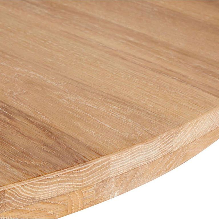 Lyon Dining Table - 6 Seater - 130cm - Round Pedestal - White Washed Oak