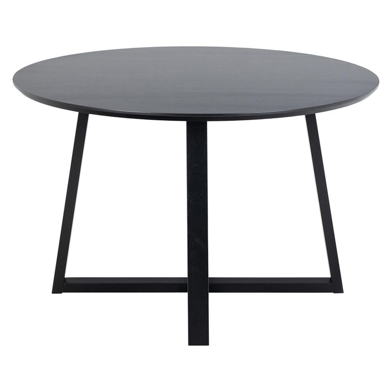 Malika Round Dining Table - 4 Seater - 120cm - Black