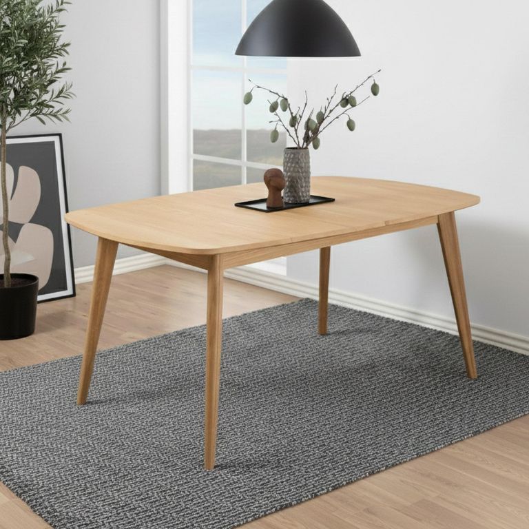 Marte Extending Dining Table - 6-10 Seater - 180cm-270cm - Oak