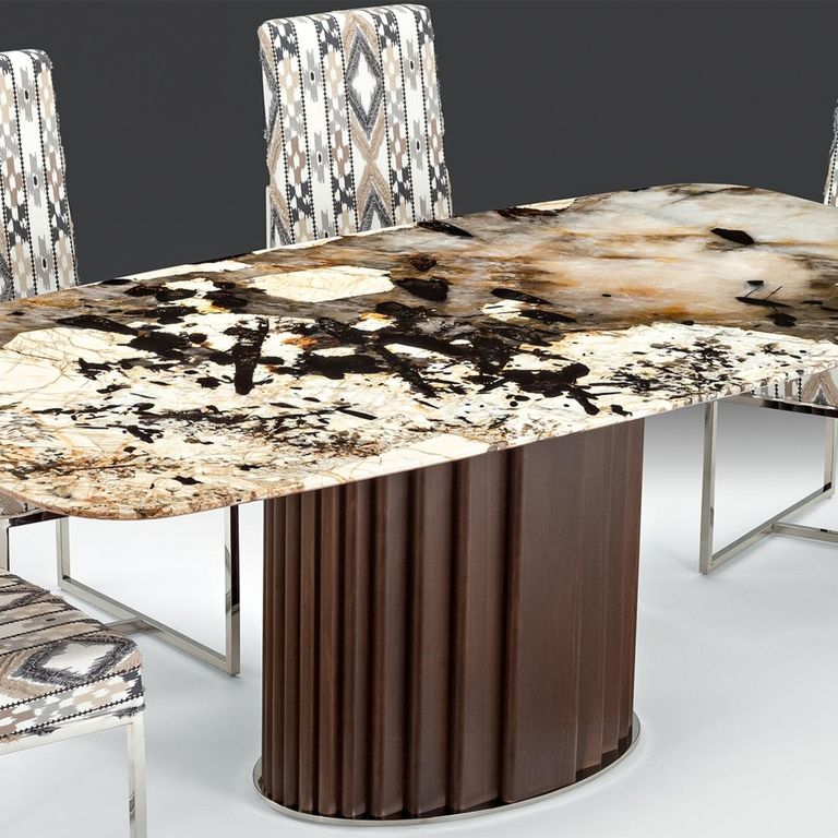 Mayfair Dining Table - Pedestal - Marble - Variation Available