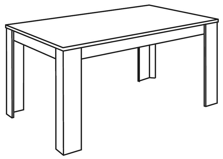 Messina White and Grey 6 Seater Dining Table