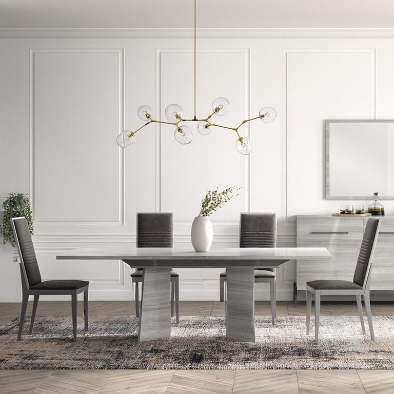 Mia Extending Dining Table - 6-10 Seater - 180cm-270cm - Grey