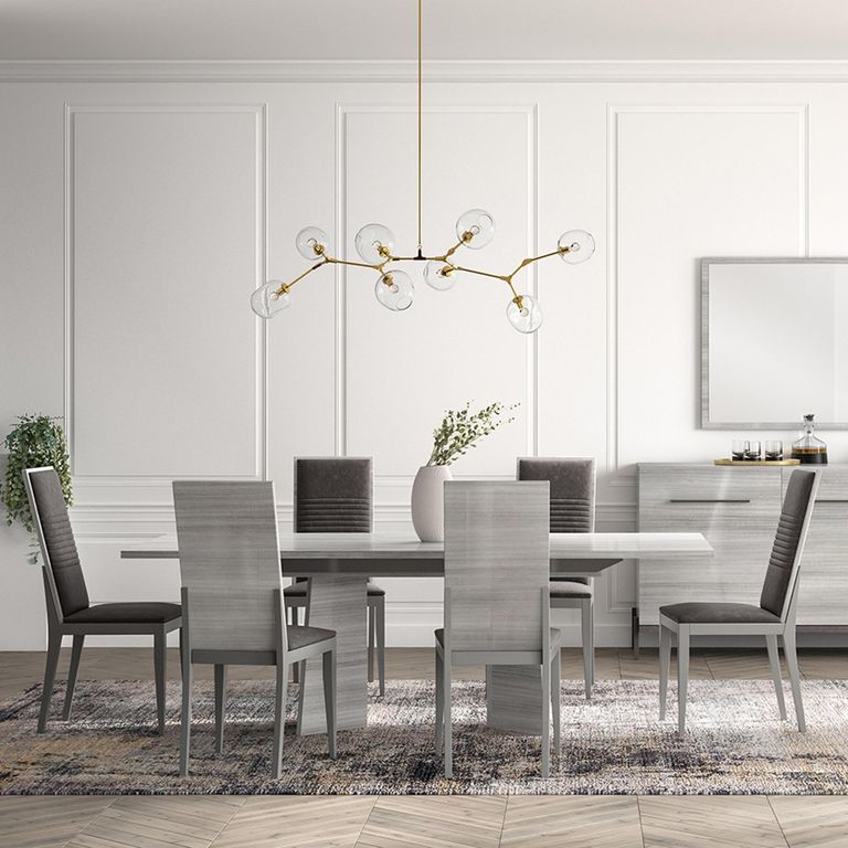 Mia Extending Dining Table - 6-8 Seater - 180cm-225cm - Grey
