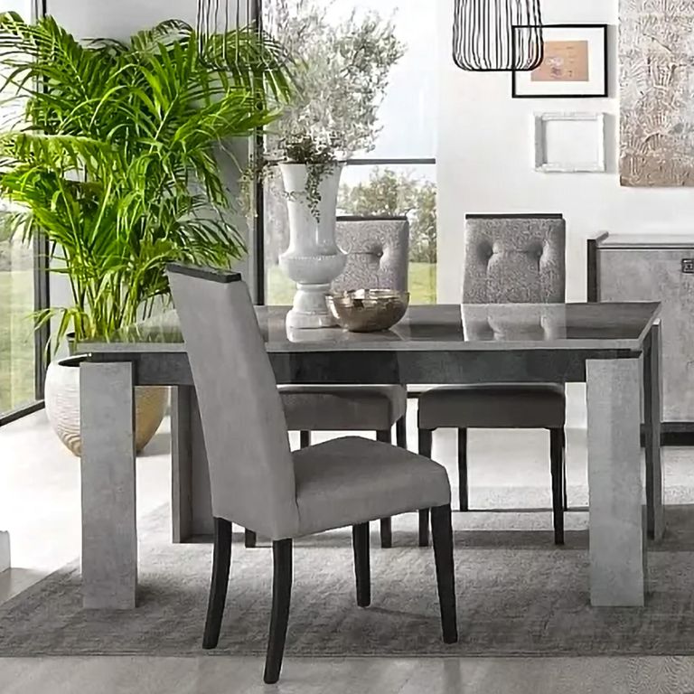 Milo Grey 6-8 Seater Extending Dining Table 160cm 200cm