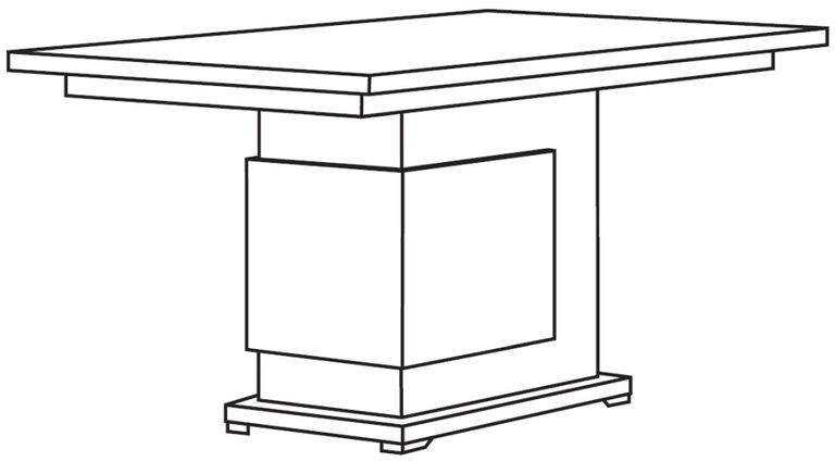 Milo Grey 6-8 Seater Extending Pedestal Dining Table