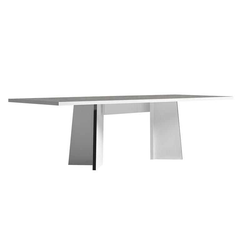 Modern Mara Dining Table - 10 Seater - 250cm - White