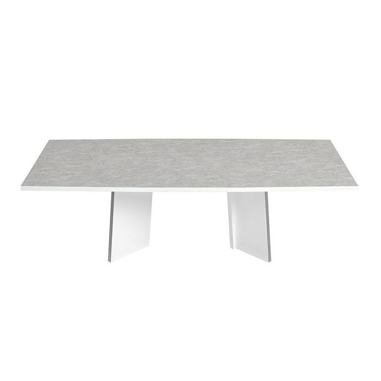 Modern Mara Dining Table - 10 Seater - 250cm - White