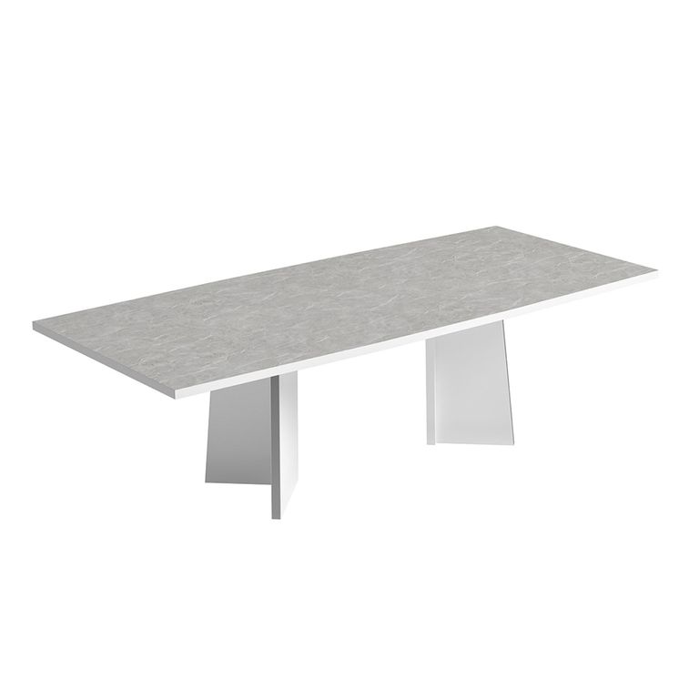 Modern Mara Dining Table - 10 Seater - 250cm - White