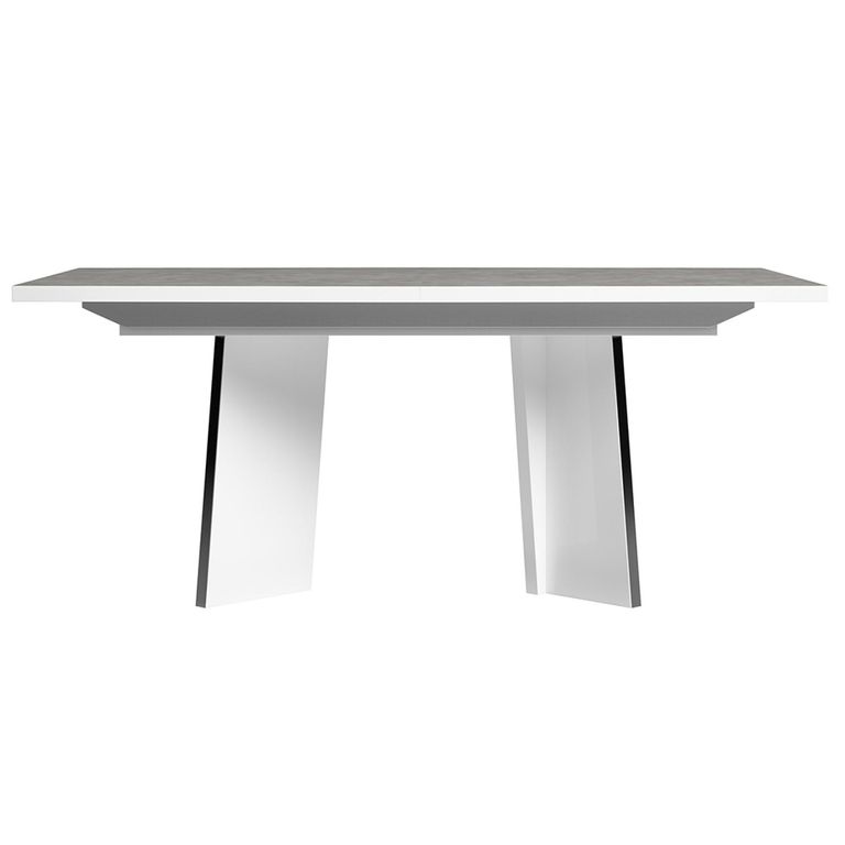 Modern Mara Extending Dining Table - 6-8 Seater - 180cm-255cm - White