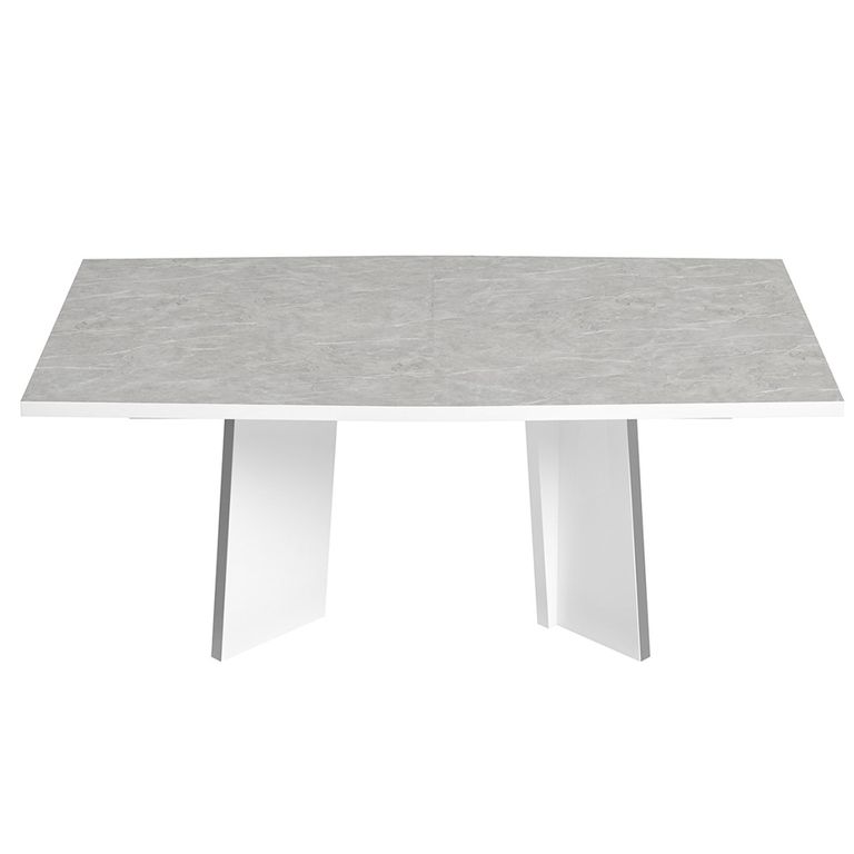 Modern Mara Dining Table - 6 Seater - 180cm - White