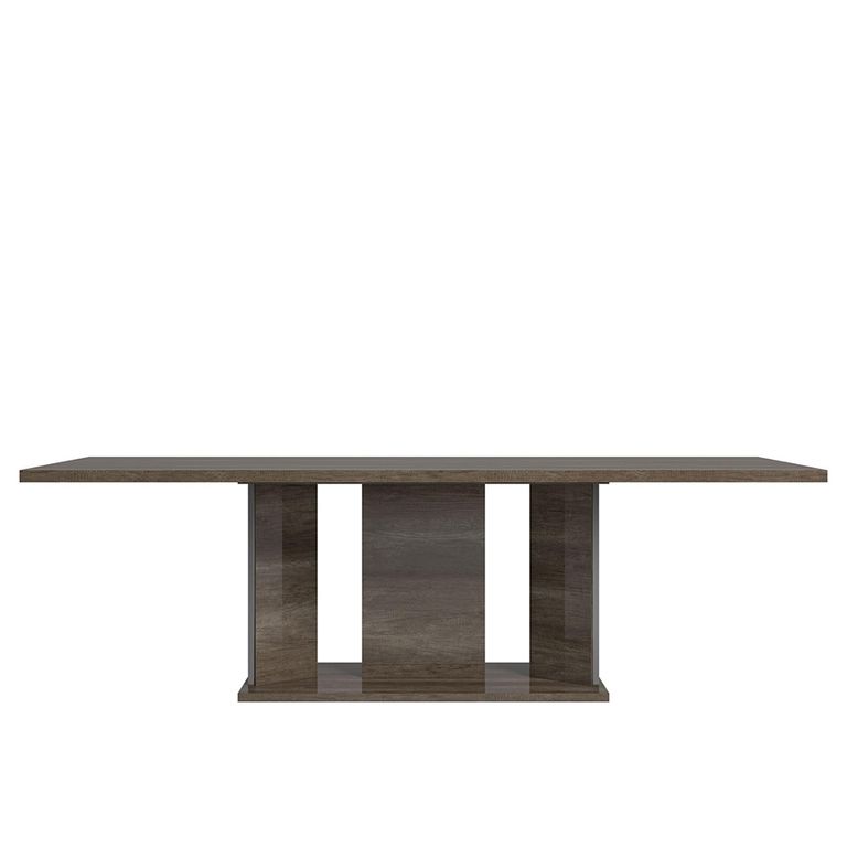 Modern Medea Pedestal Dining Table - 10 Seater - 250cm - Vintage Oak