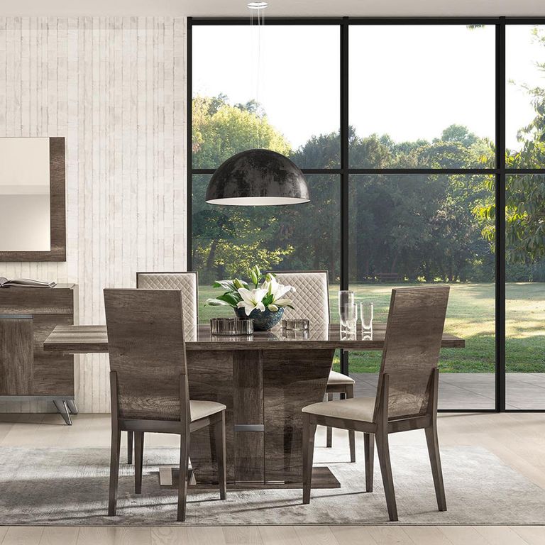 Modern Medea Pedestal Dining Table - 6 Seater - 160cm - Vintage Oak