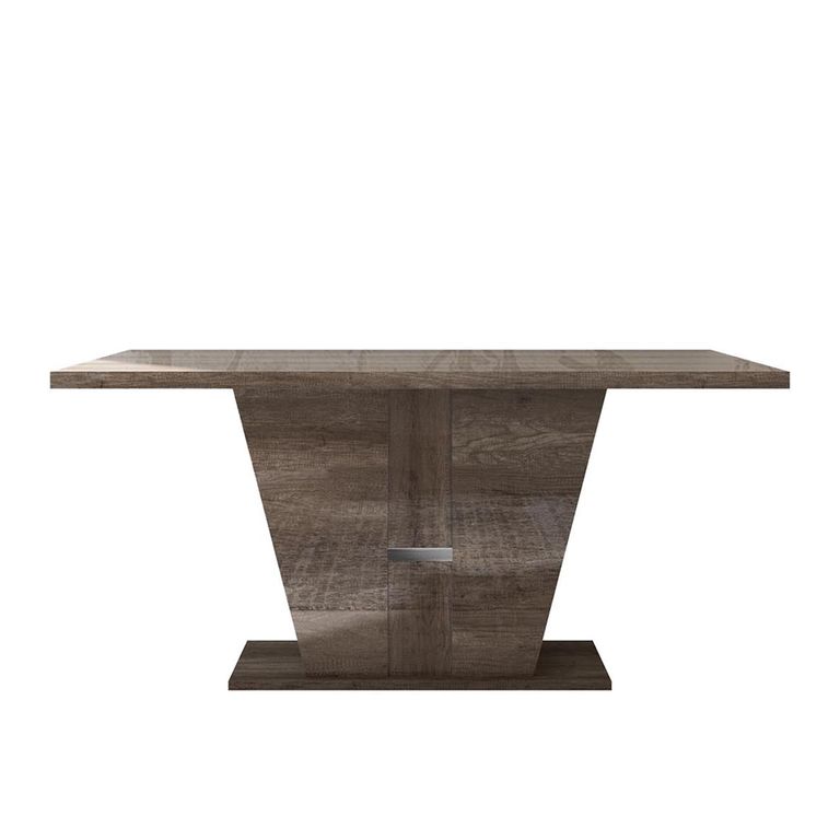 Modern Medea Pedestal Dining Table - 6 Seater - 160cm - Vintage Oak