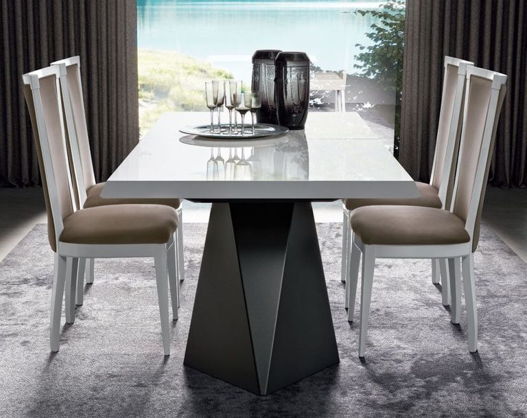 Elite Dining Table - Extending Pedestal - Bianco Antico - Variant Available