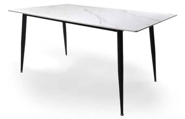 Monaco White Ceramic 160cm Dining Table