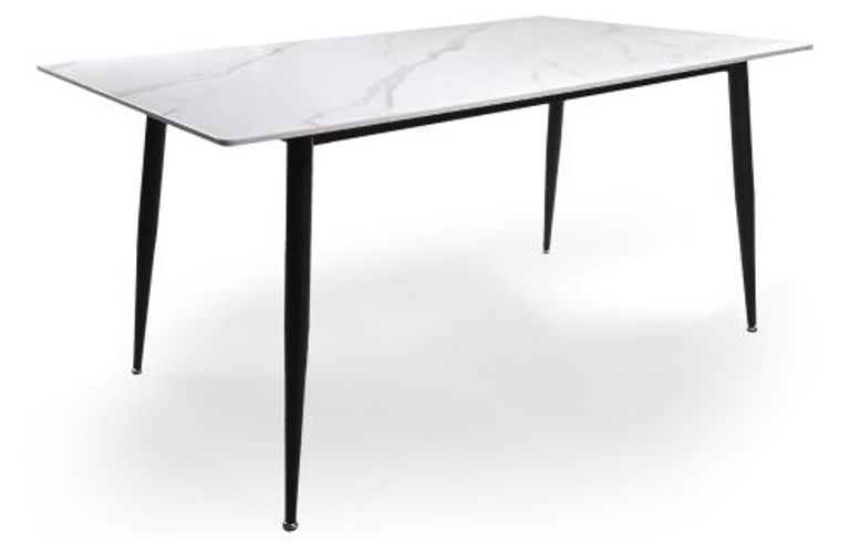 Monaco White Ceramic 160cm Dining Table