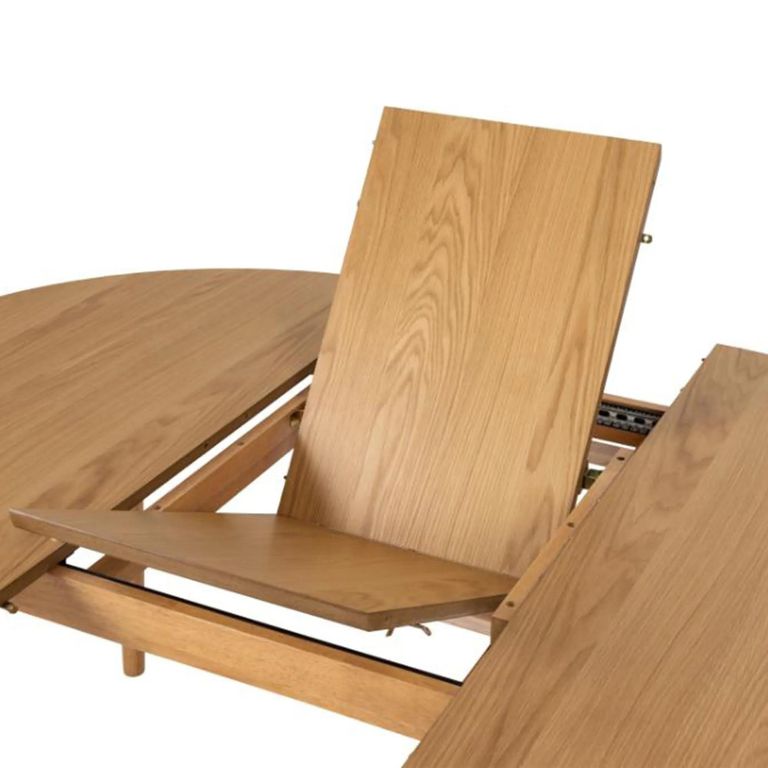 Montreux Round Extending Dining Table - 4-6 Seater - 115cm-154cm - Oak