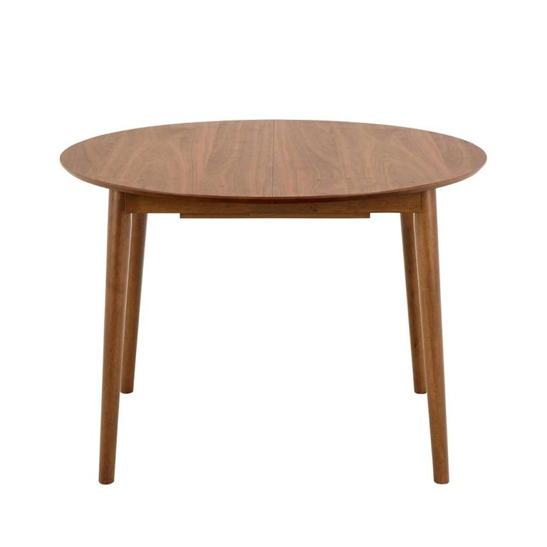 Montreux Round Extending Dining Table - 4-6 Seater - 115cm-154cm - Walnut