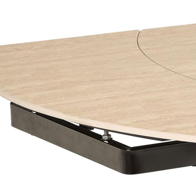 Morella Extending Oval Dining Table - 4-6 Seater - 120cm-180cm - Sand Ceramic