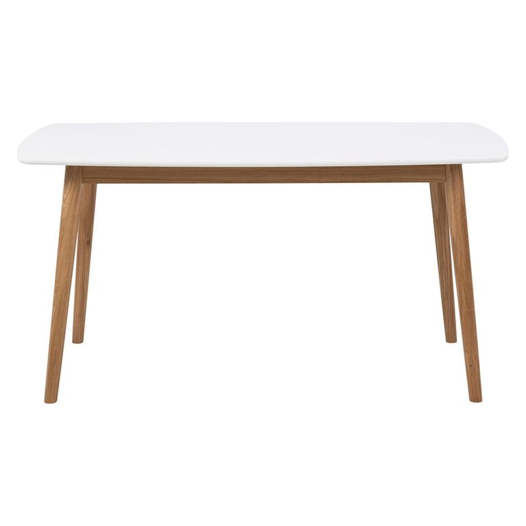 Nagano Dining Table - 6 Seater - 150cm - White and Oak