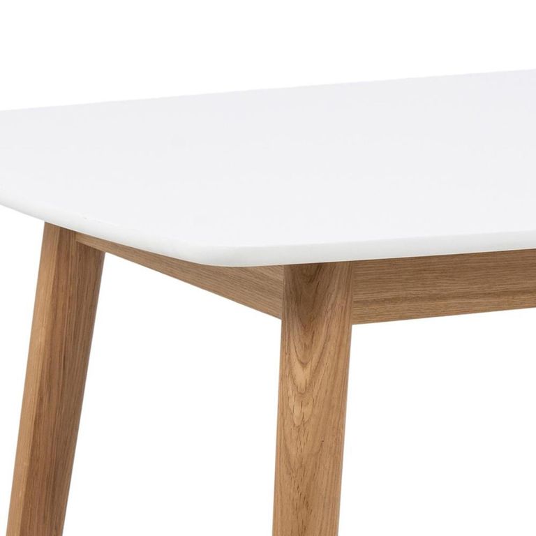 Nagano Dining Table - 6 Seater - 150cm - White and Oak
