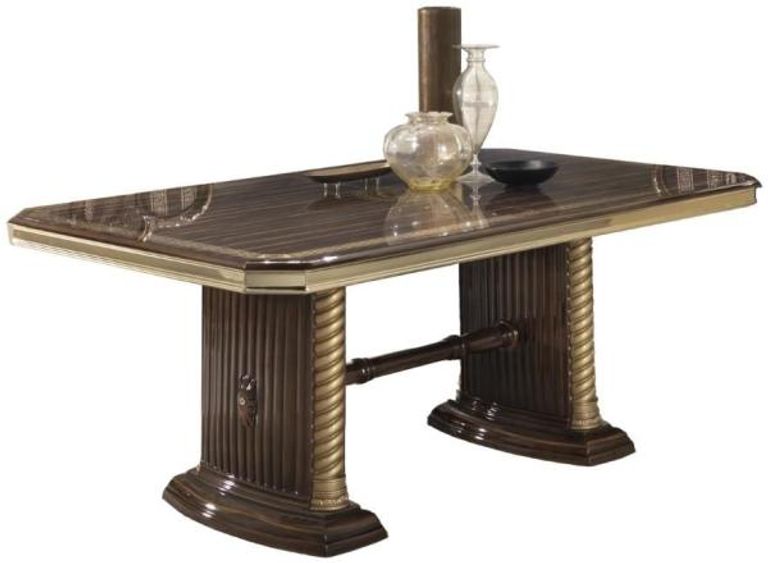 New Venus Walnut Italian 6-8 Seater Extending Pedestal Dining Table