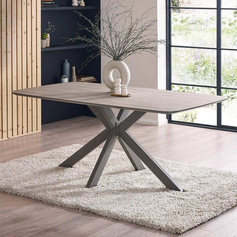 Noah Dining Table - 6 Seater - 180cm - Taupe