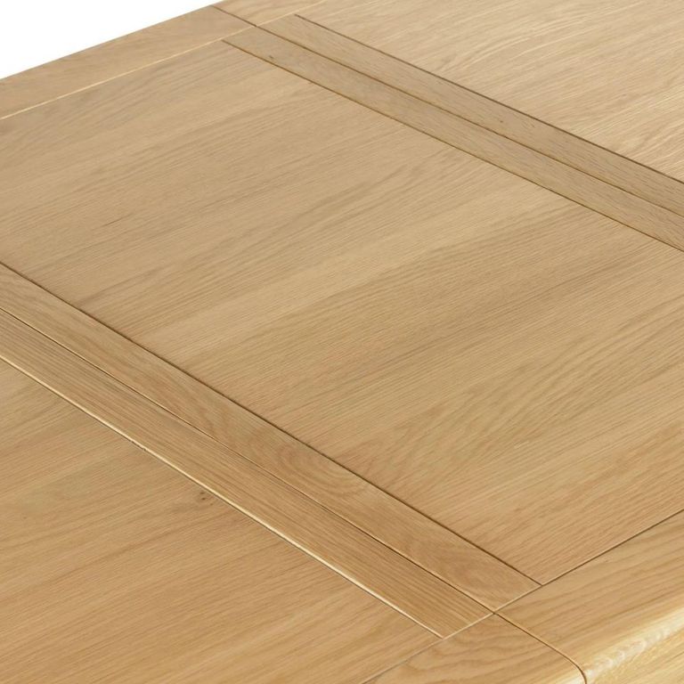 Normandy Extending Dining Table with Cross Leg - 8-10 Seater - 200cm-245cm - Oak