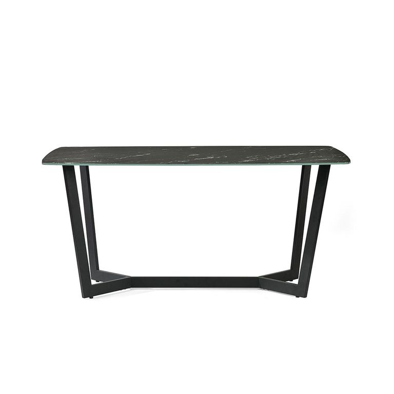 Olympus Dining Table - 6 Seater - Black Marble Effect