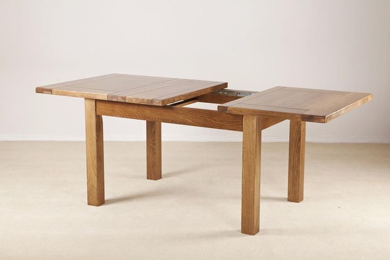 Originals Rustic Oak Medium 4-8 Seater Extending Dining Table - 132cm-198.4cm