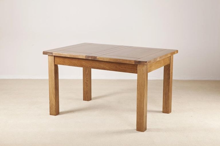 Originals Rustic Oak Medium 4-8 Seater Extending Dining Table - 132cm-198.4cm