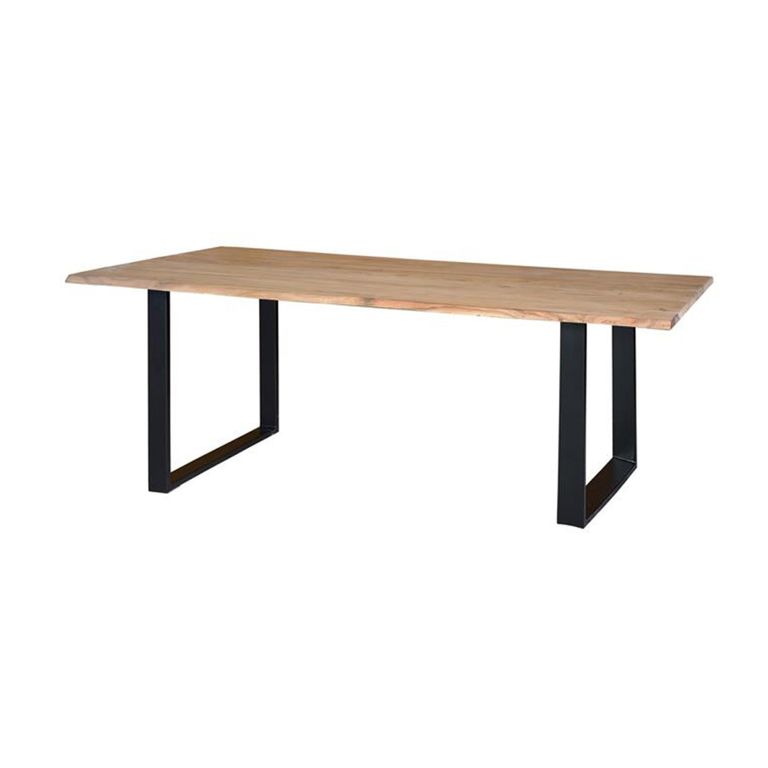Oristano Dining Table - Acacia Wood and Iron - 6 Seater - Sizes Available
