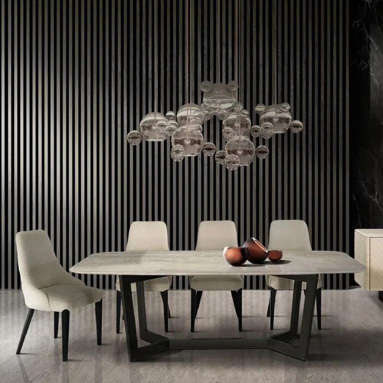 Oscar Dining Table - Marble with Metal Pedestal Base - Variation Available