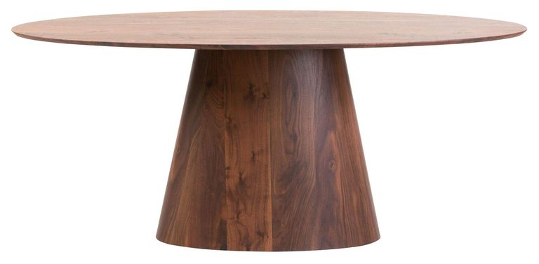 Palma Walnut 8 Seater Oval Dining Table - 180cm