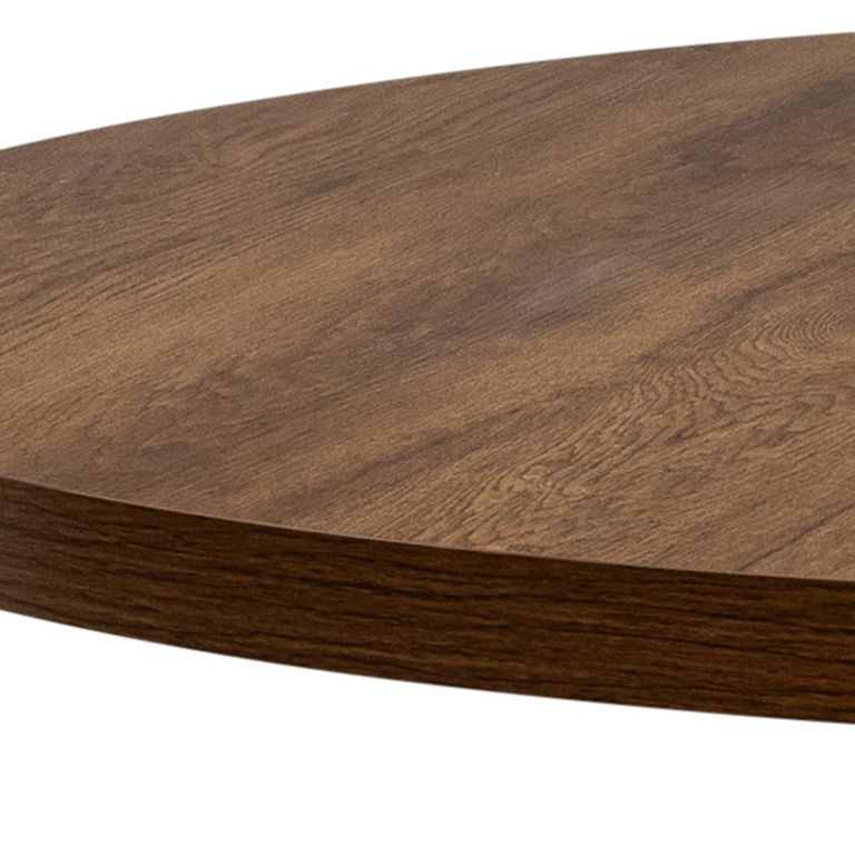 Panama Dark Oak 4 Seater Round Dining Table - 110cm