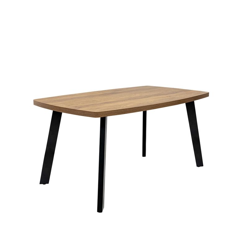 Panama Dark Oak 6 Seater Dining Table - 160cm