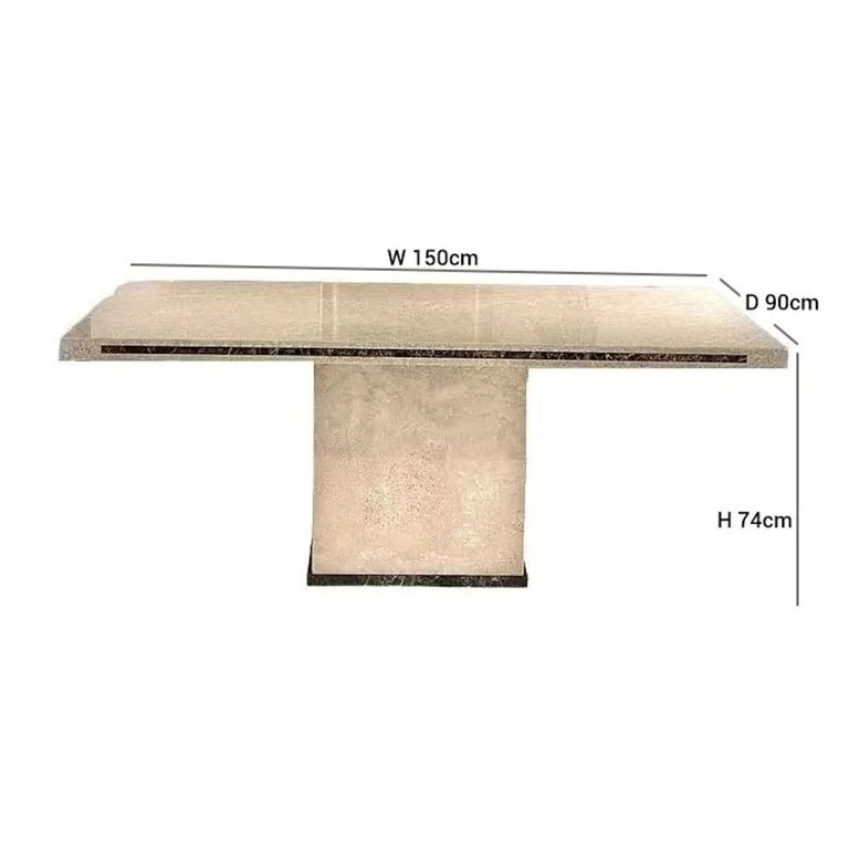 Paris Dining Table - Marble with Pedestal Base - Variation Available