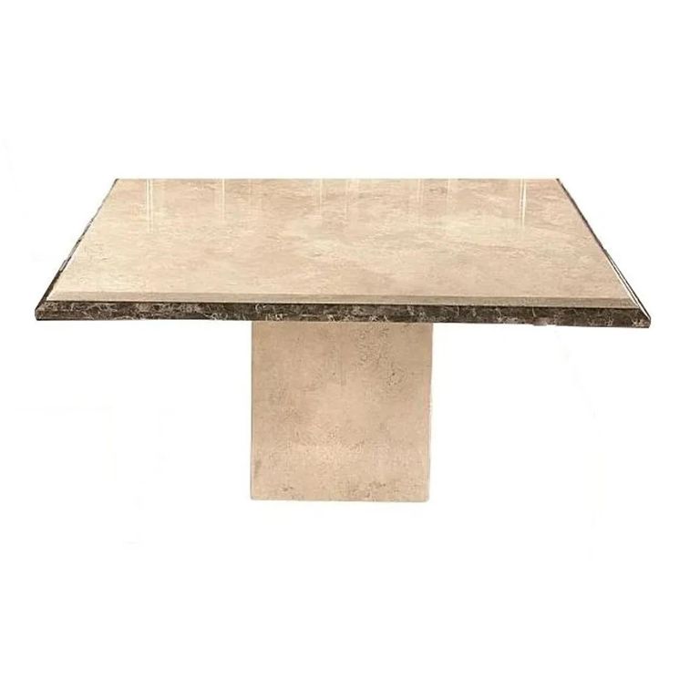 Parthenon Dining Table - Marble with Pedestal Base - Variation Available