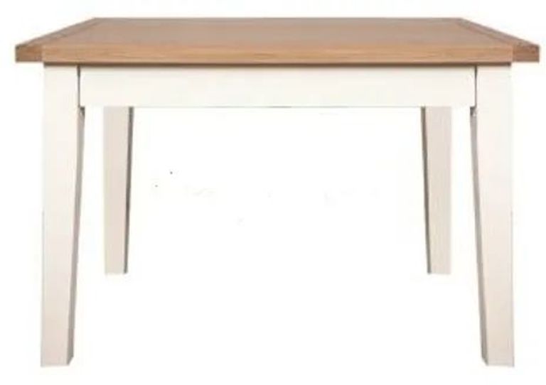 Perth White and Wood 2 Seater Dining Table