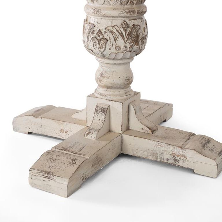 Pescara Dining Table - Mango Wood - 2 Seater - 100cm - Round Pedestal