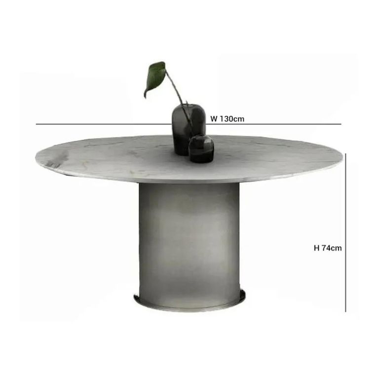 Prestige Dining Table - Round - Pedestal - Marble - Variation Available