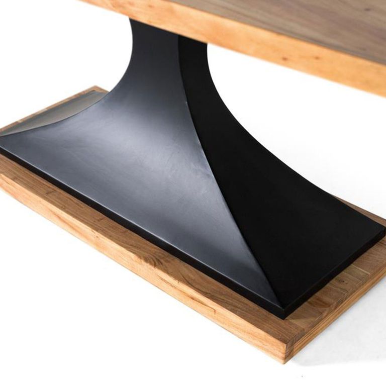 Raya Dining Table - Acacia Wood - 8 Seater - 200cm - Pedestal