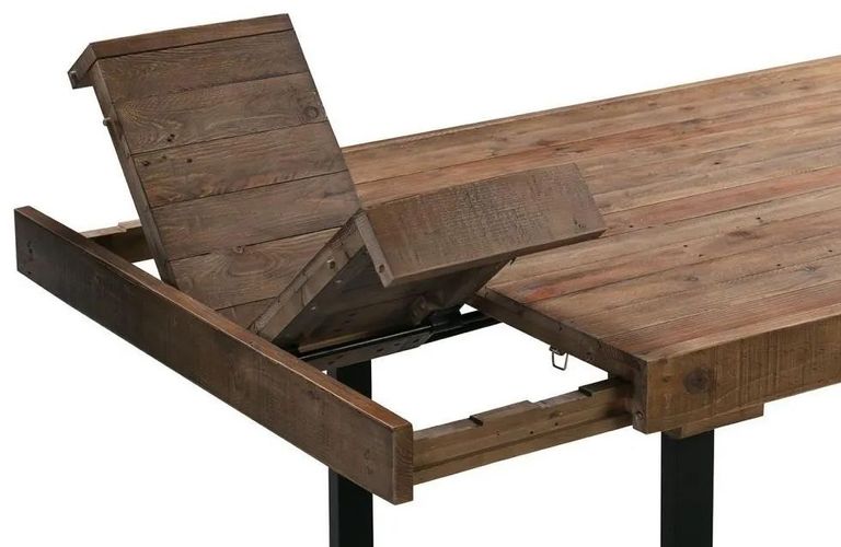 Reclaimed Pine 6 Seater Extending Dining Table - 180cm