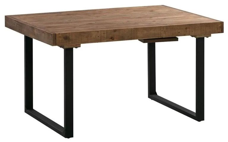 Reclaimed Pine 6 Seater Extending Dining Table - 180cm