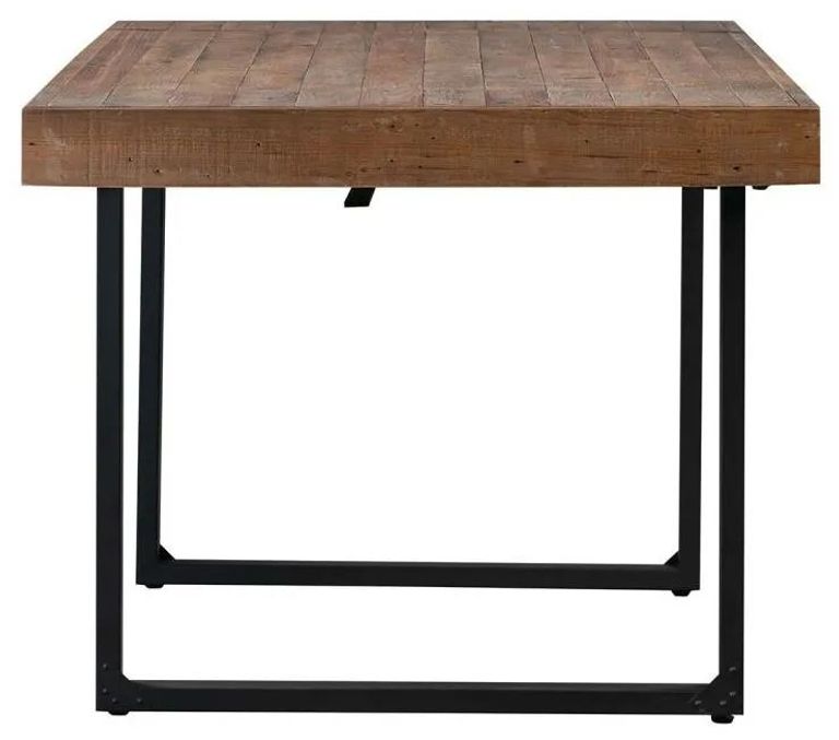Reclaimed Pine 6 Seater Extending Dining Table - 180cm