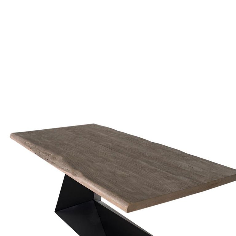 Rieti Dining Table - Industrial Style - Acacia Wood - 8 Seater - 200cm - Pedestal