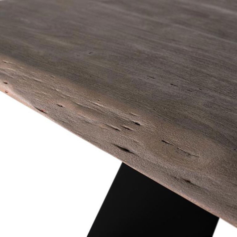 Rieti Dining Table - Industrial Style - Acacia Wood - 8 Seater - 200cm - Pedestal