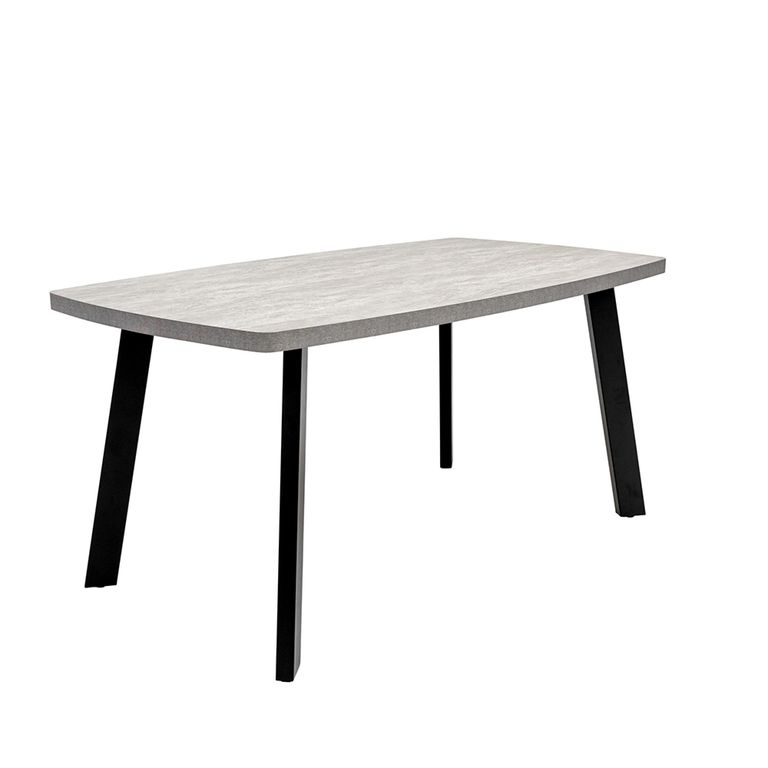 Rimini Grey Melamine 6 Seater Dining Table - 160cm