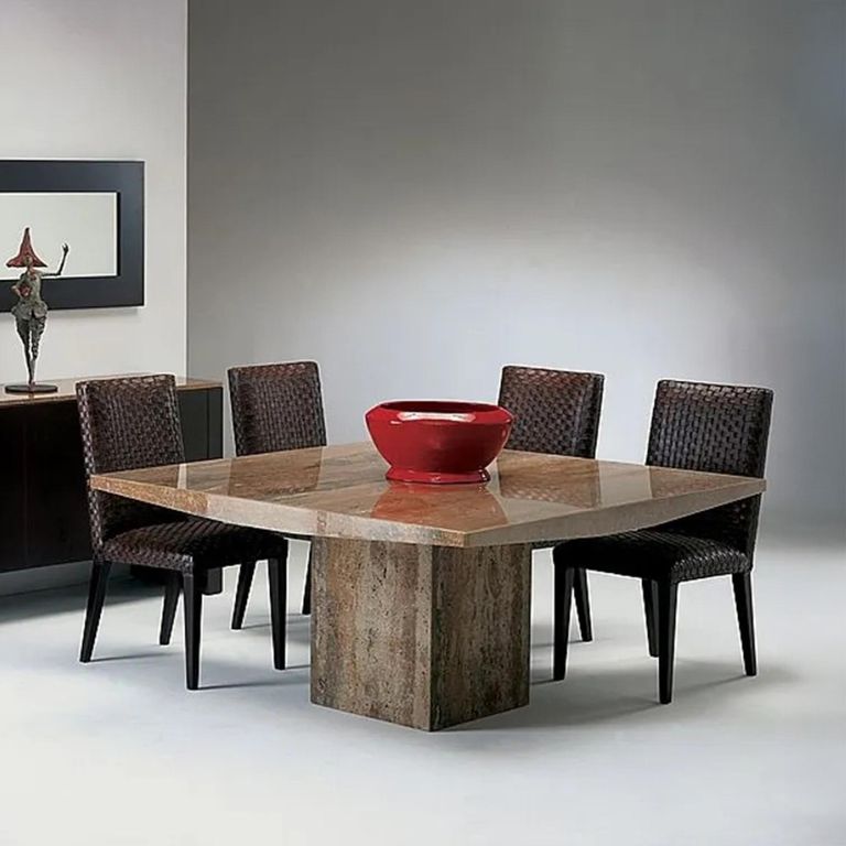 Roma Dining Table - Boat Edge - Marble - Variation Available