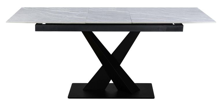 Rosalyn Argento Grey Ceramic 4-6 Seater Extending Dining Table - 140cm-180cm